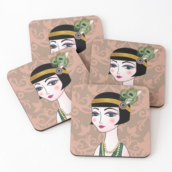 Item preview, Lady Flapper designed and sold by Pendientera.