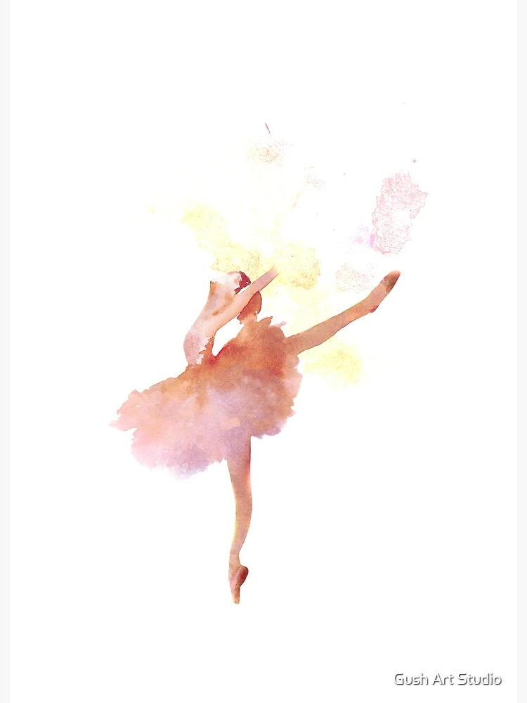 Ballerina watercolor art | Art Board Print