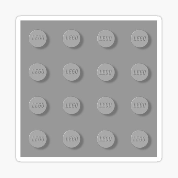 Grey Lego Stickers Redbubble - details about roblox vinyl 4x4sticker