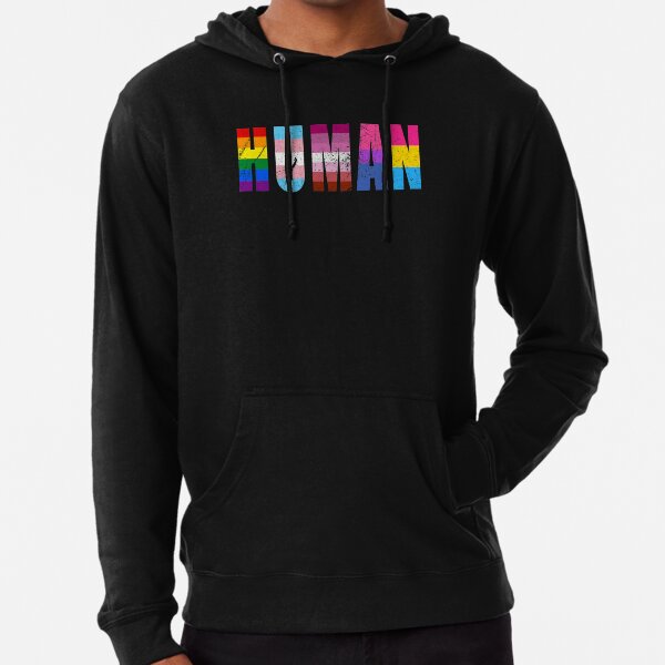 LGBTQ Pride Love Hoodie Distressed Transgender Flag