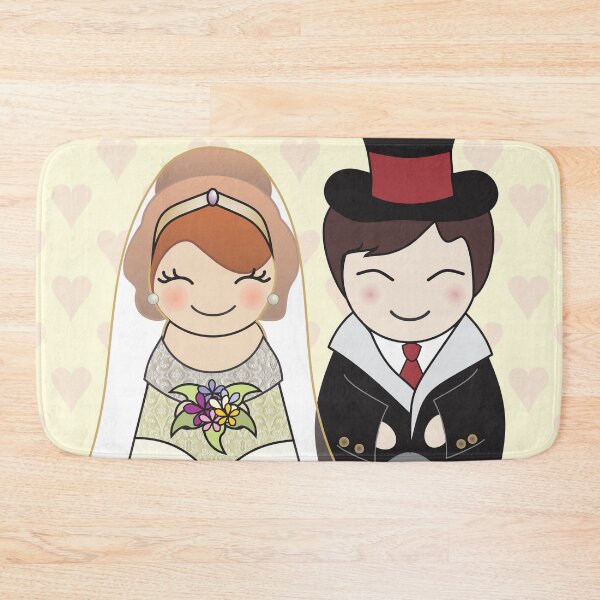 Item preview, Kokeshis Just married designed and sold by Pendientera.