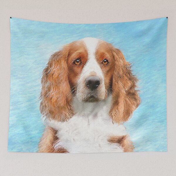 Item preview, Welsh Springer Spaniel Painting - Original Dog Art designed and sold by alpendesigns.
