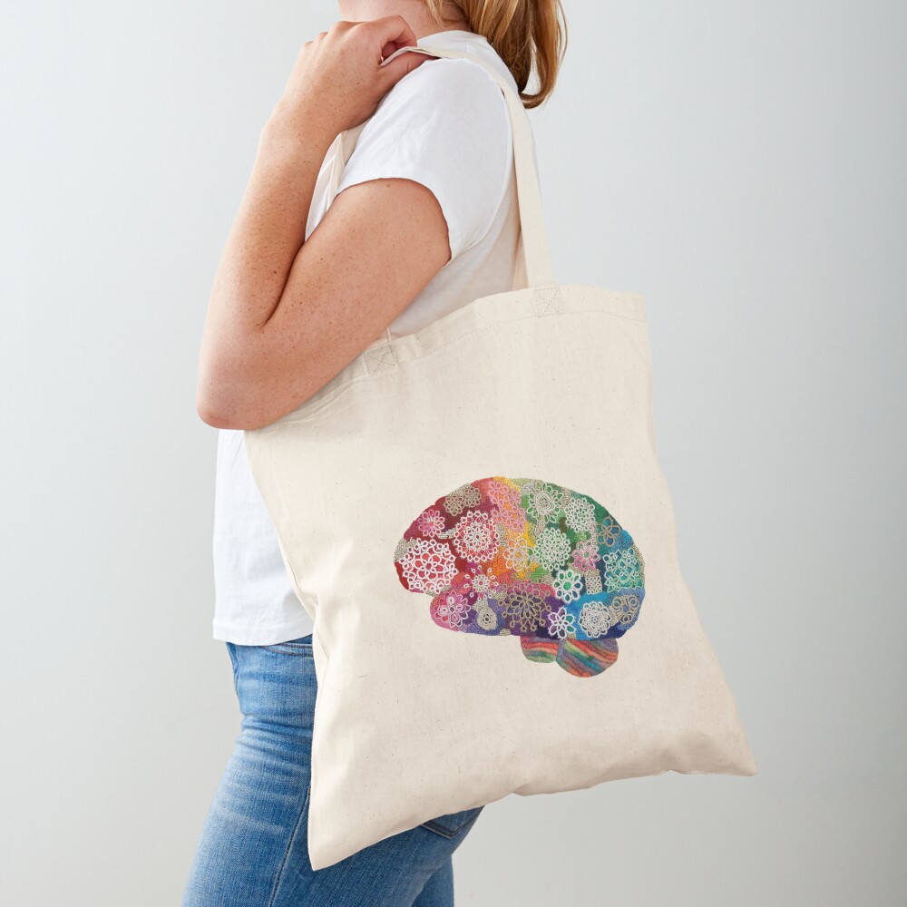 Opalicious - Rainbow Brain Tote Bag
