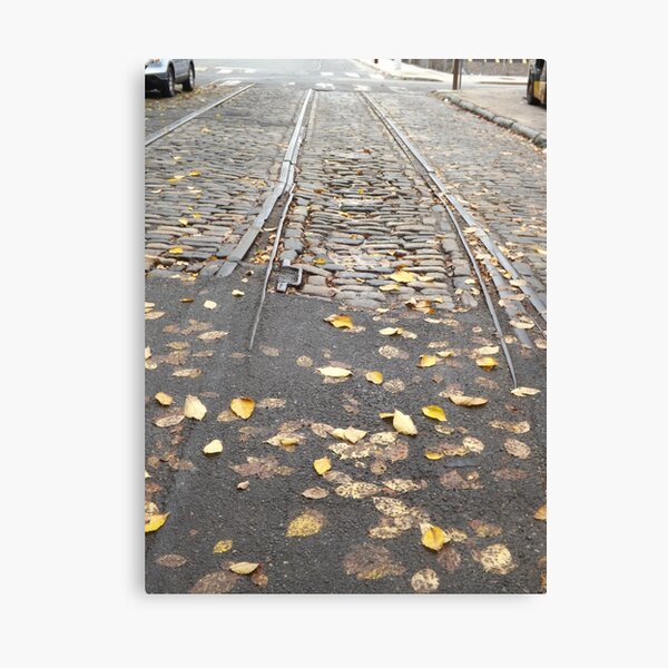 Item preview, Abandoned Trolley Tracks, Cobblestone Street, Philadelphia, Pennsylvania  designed and sold by lenspiro.