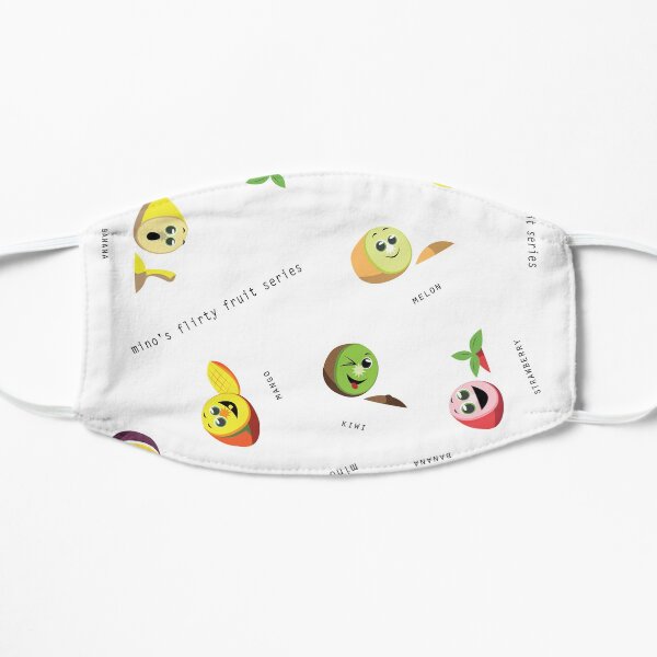 Flirty Fruit Pattern Flat Mask