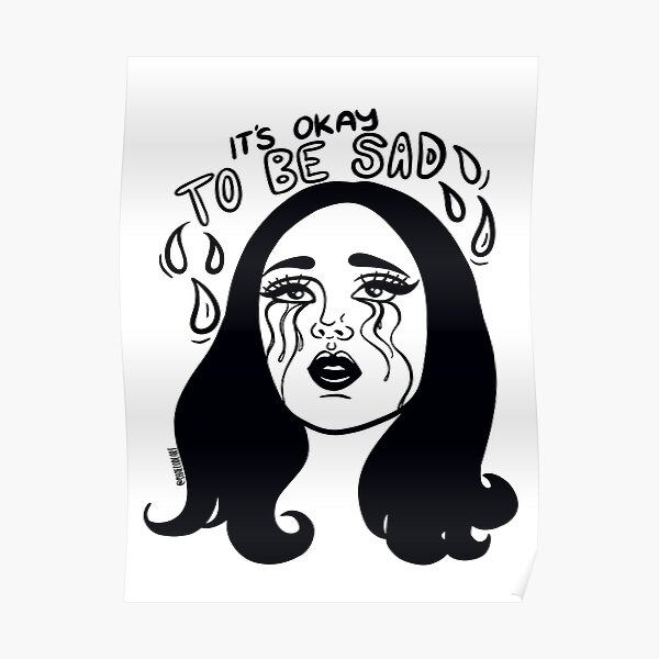 Download Crying Girl Posters Redbubble