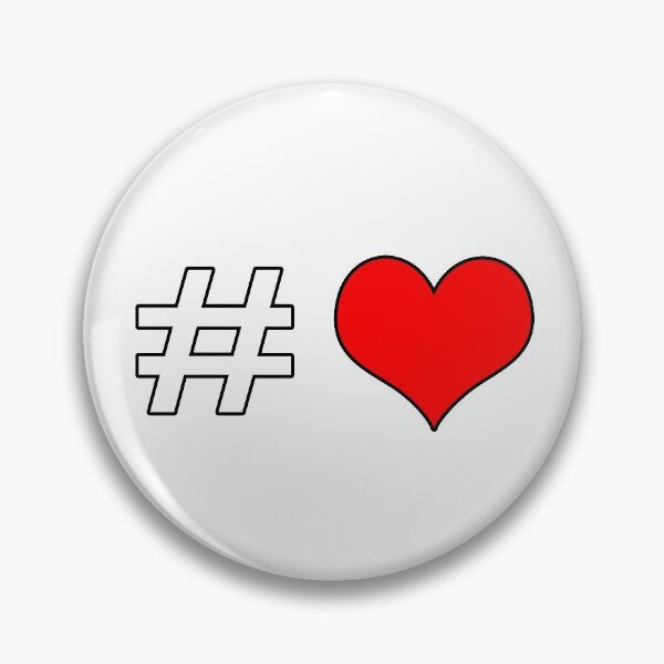 Item preview, Hashtag red heart  designed and sold by K.S ART.