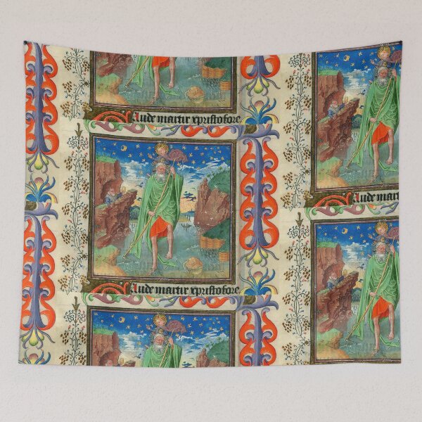 Aperçu de l'œuvre Portrait of a bearded saint Medieval design créée et vendue par Vintage Designs +.