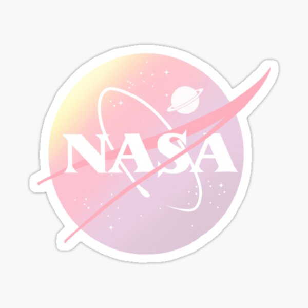 Pastel Nasa Sticker By Thebestuff Redbubble - nasa hoodie roblox