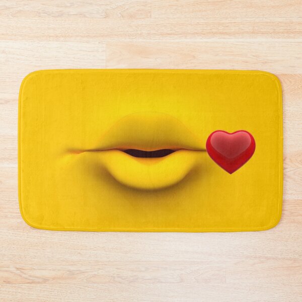 Item preview, Mouth and small heart on yellow background designed and sold by philippe souvy.