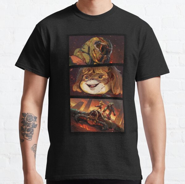 DOOM CROSSING BADASS POINT OF VIEW T-shirt classique