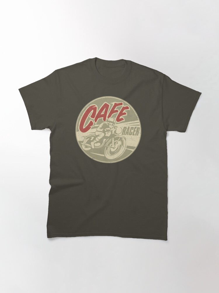 Discover Cafe Racer Biker Motorcycle Emblem T-Shirt