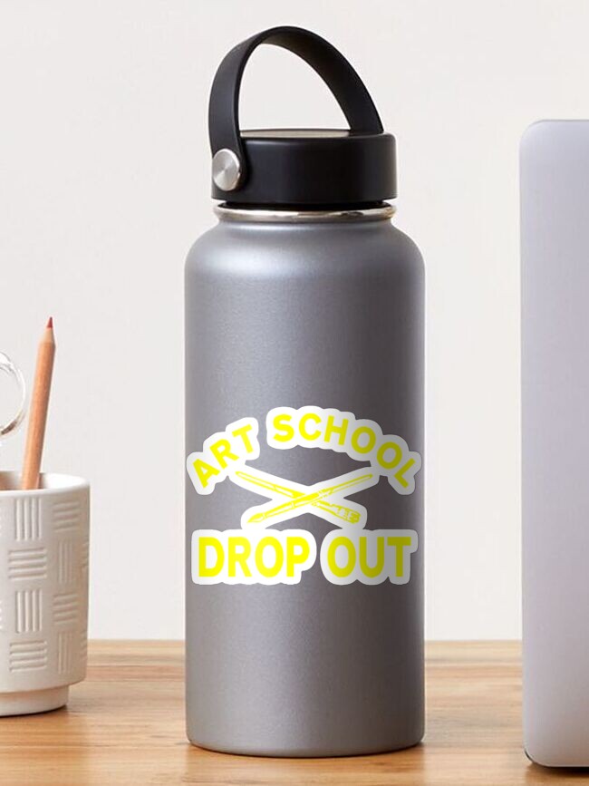 Thumbnail 1 of 3, Sticker, Art School Drop Out designed and sold by greenarmyman.
