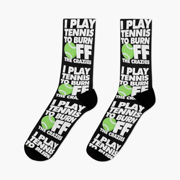 Item preview, I play Tennis to Burn Off the Crazies Funny Sports designed and sold by elhefe.