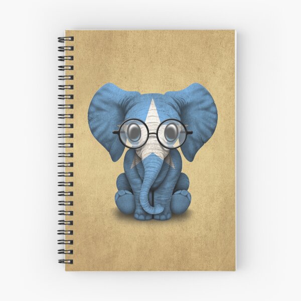 Item preview, Baby Elephant with Glasses and Somali Flag designed and sold by JeffBartels.