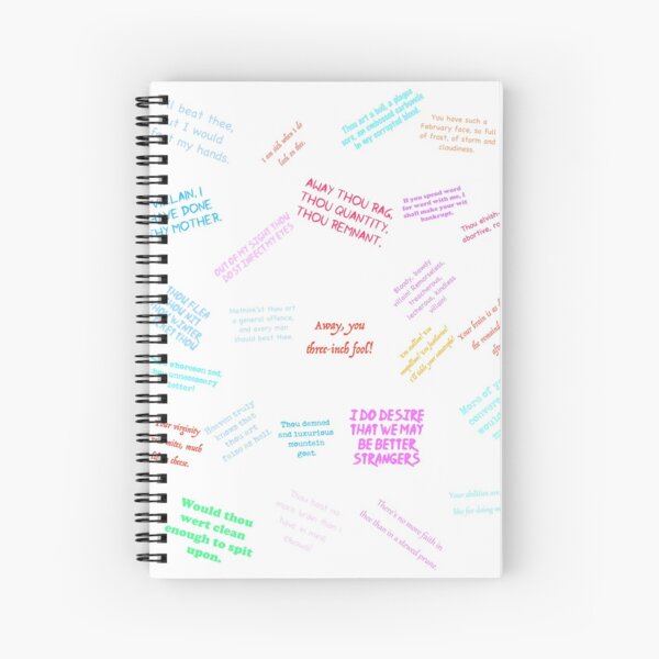 Item preview, Shakespeare Insults Graffiti Design designed and sold by ShakespeareGeek.