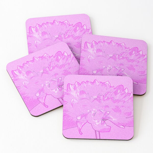 Item preview, Pink dahlia ink and watercolour style pop art designed and sold by Latch Farm  Studios.