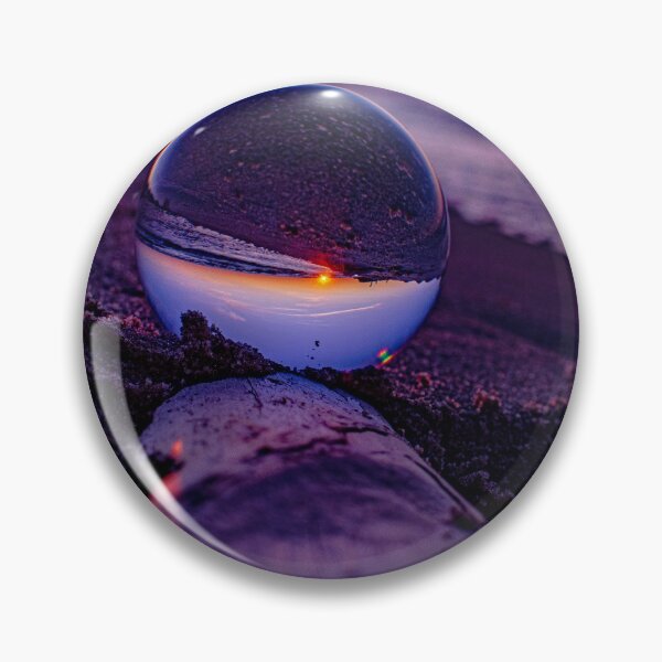 Item preview, PURPLE AND RED GLASS BALL SUNSET ON LAKE MICHIGAN designed and sold by Joshua Satterlee.