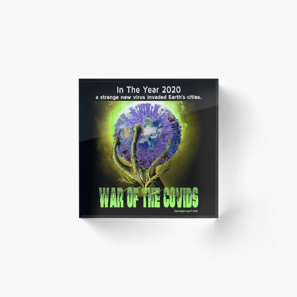 War of the Covids Acrylic Block