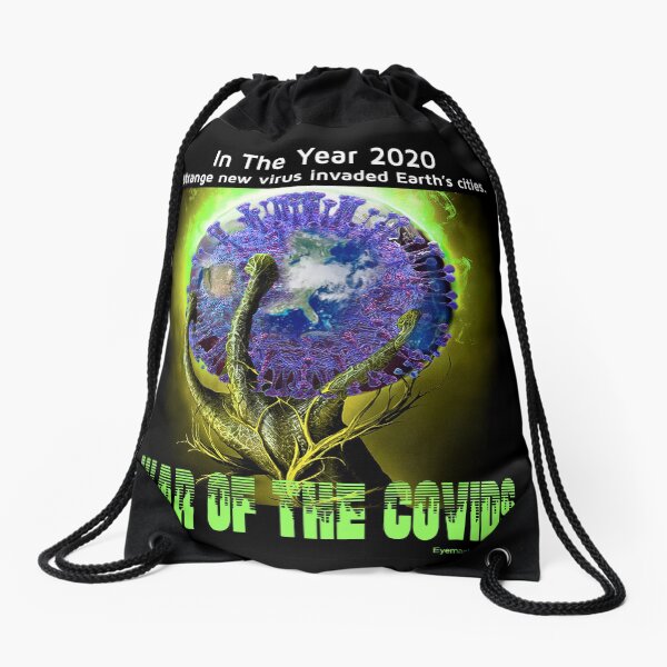 War of the Covids Drawstring Bag
