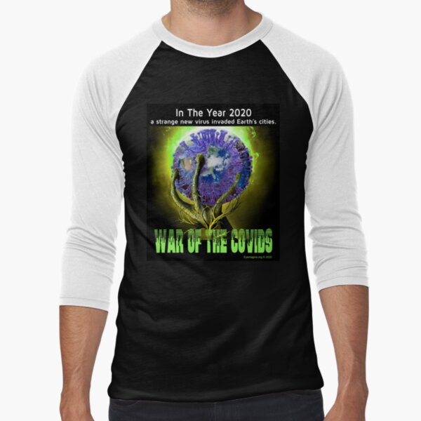 War of the Covids Baseball ¾ Sleeve T-Shirt
