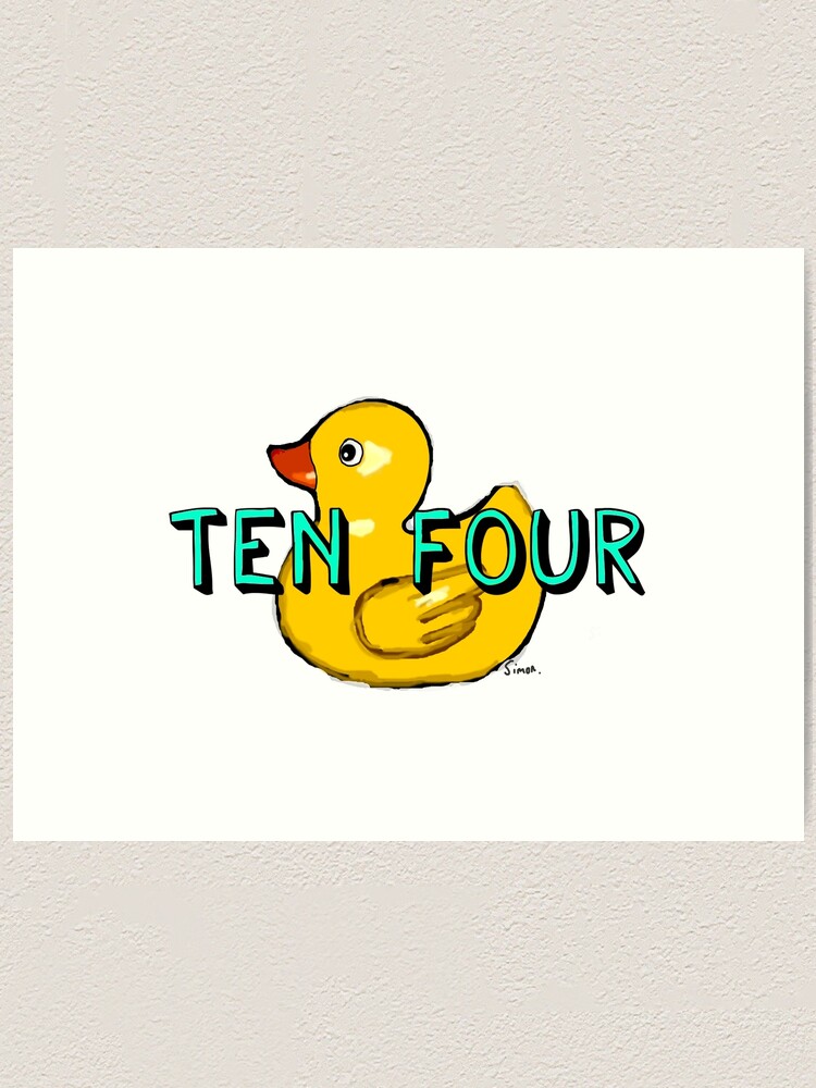 Big Ten Four Rubber Duck Convoy Trucker Art Print By Wibbledesign Redbubble