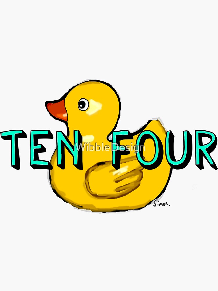 Big Ten Four Rubber Duck Convoy Trucker Sticker for Sale by