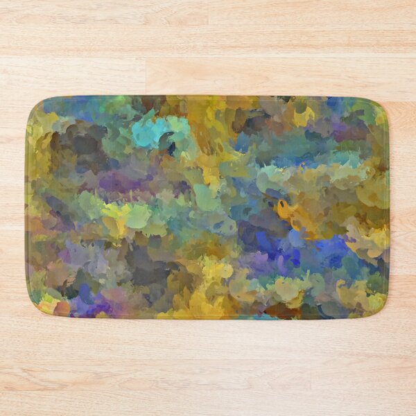 Item preview, psychedelic painting abstract pattern in yellow brown blue designed and sold by Mrvell.