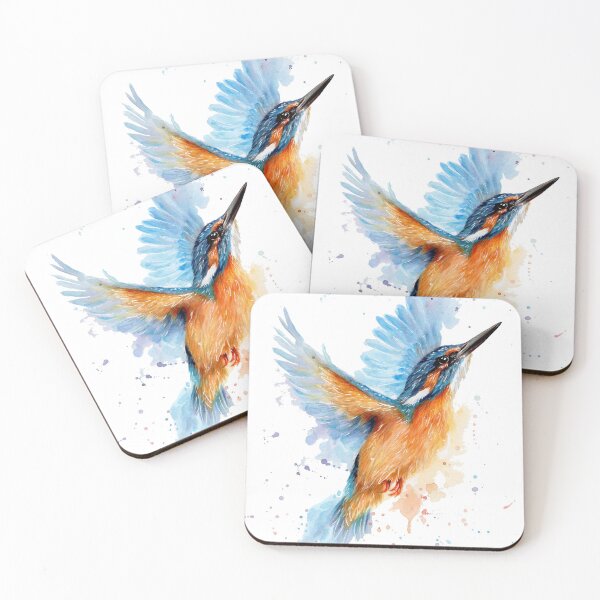 Item preview, Kingfisher watercolour designed and sold by sarahstribb.