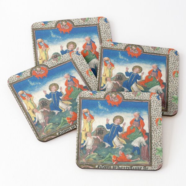 Item preview, Portrait of a stoned saint Medieval design designed and sold by Vintage Designs +.