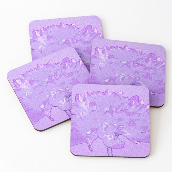 Item preview, Purple dahlia pen and watercolour style  designed and sold by Latch Farm  Studios.