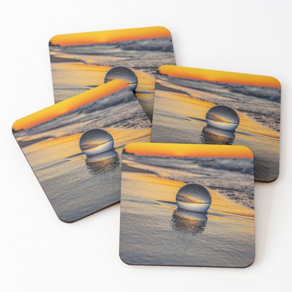 Item preview, YELLOW GLASS  LAKE MICHIGAN SUNSET  designed and sold by Joshua  Satterlee.
