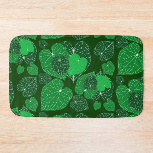 Item preview, Lala Philodendron Doodle Cluster (Green Background) designed and sold by LalaDoodleBug.