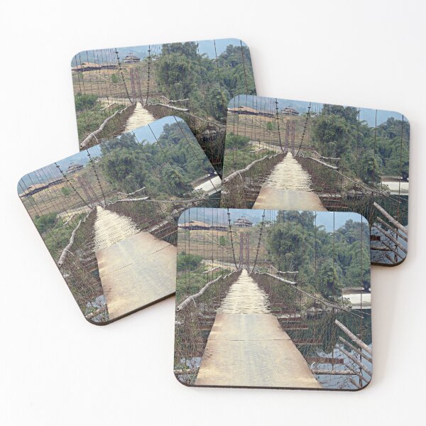 Item preview, Village and Bamboo Suspension Bridge, Arunachal Pradesh, India designed and sold by worldways.