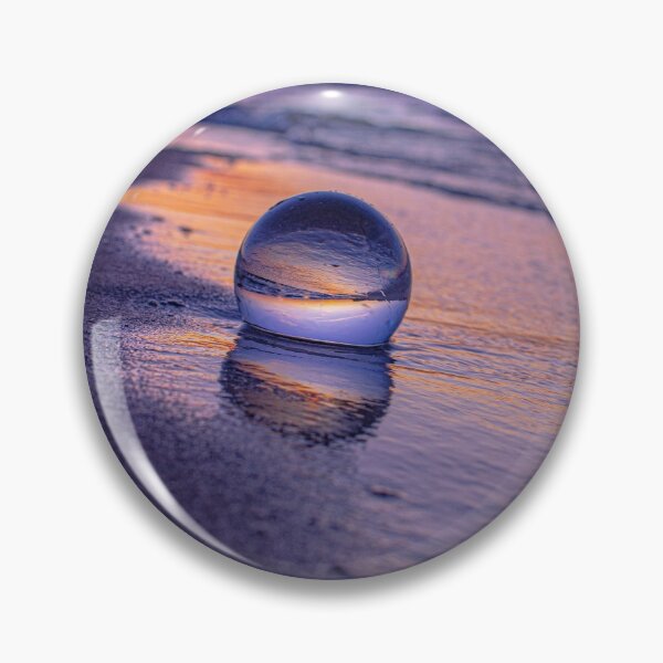 Item preview, PURPLE GLASS BALL SUNSET ON LAKE MICHIGAN designed and sold by Joshua Satterlee.