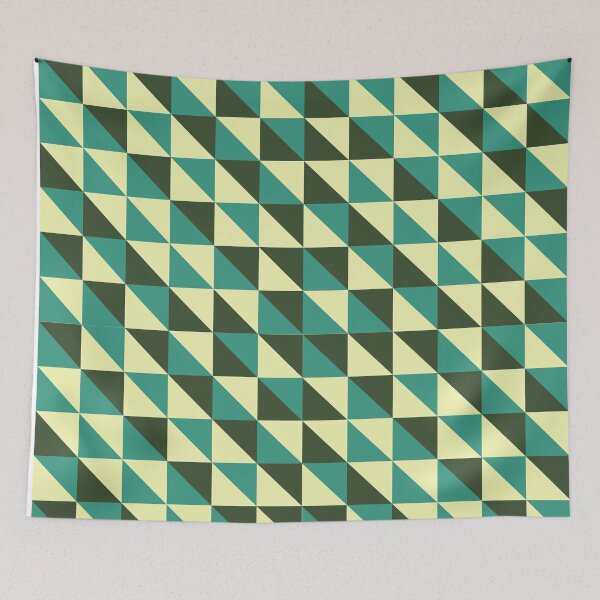 Item preview, Green Geometric Background Patterns designed and sold by flying-flamingo.