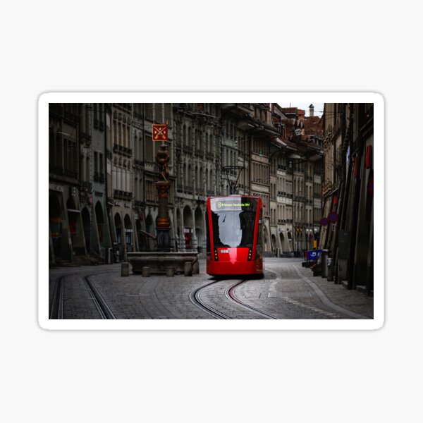 Aperçu de l'œuvre Tramway rouge créée et vendue par Svetlana Sewell.