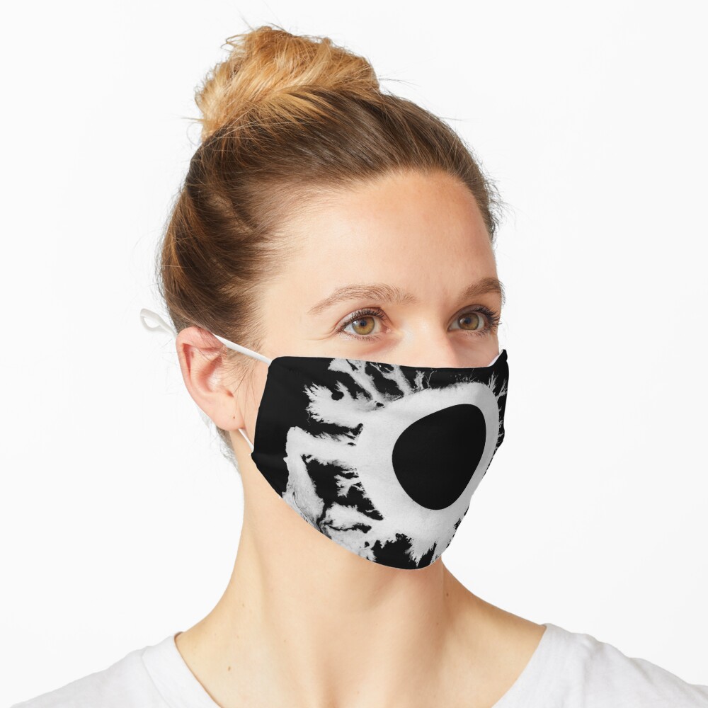 Bauhaus the sky's gone out post punk 80s retro black and white artwork Mask