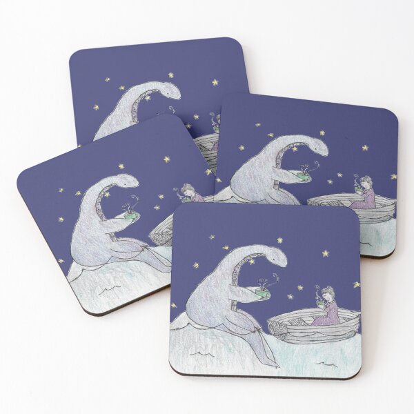Item preview, Teatime with the Loch Ness Monster designed and sold by ArtChildGalore.