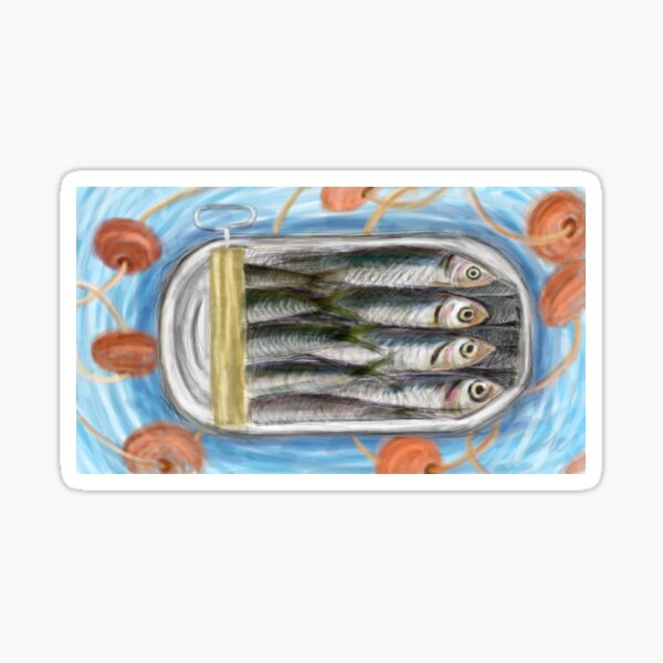 Item preview, sardines in a box designed and sold by mayerarts.