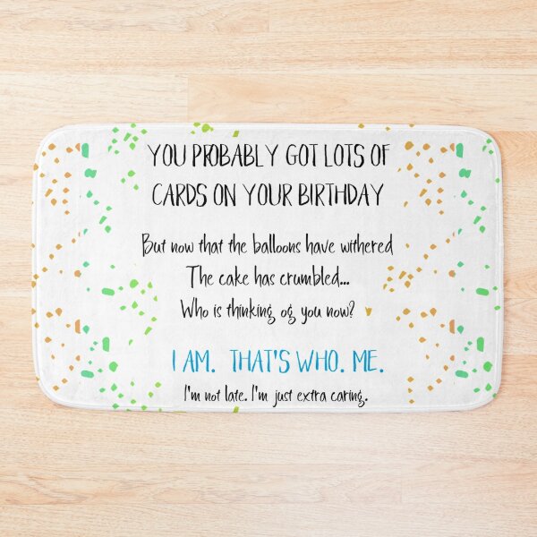 Item preview, Funny Belated Birthday designed and sold by Laura Lise Wong.