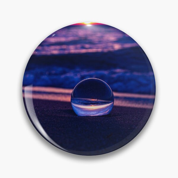 Item preview, PURPLE GLASS BALL SUNSET ON LAKE MICHIGAN designed and sold by Joshua Satterlee.