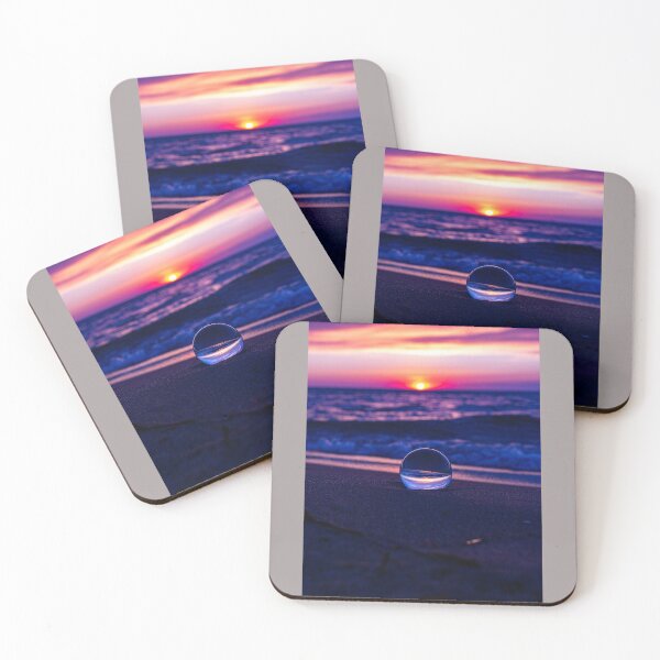 Item preview, PURPLE GLASS BALL SUNSET ON LAKE MICHIGAN designed and sold by Joshua Satterlee.