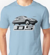 Citroën DS script emblem and illustration Slim Fit T-Shirt