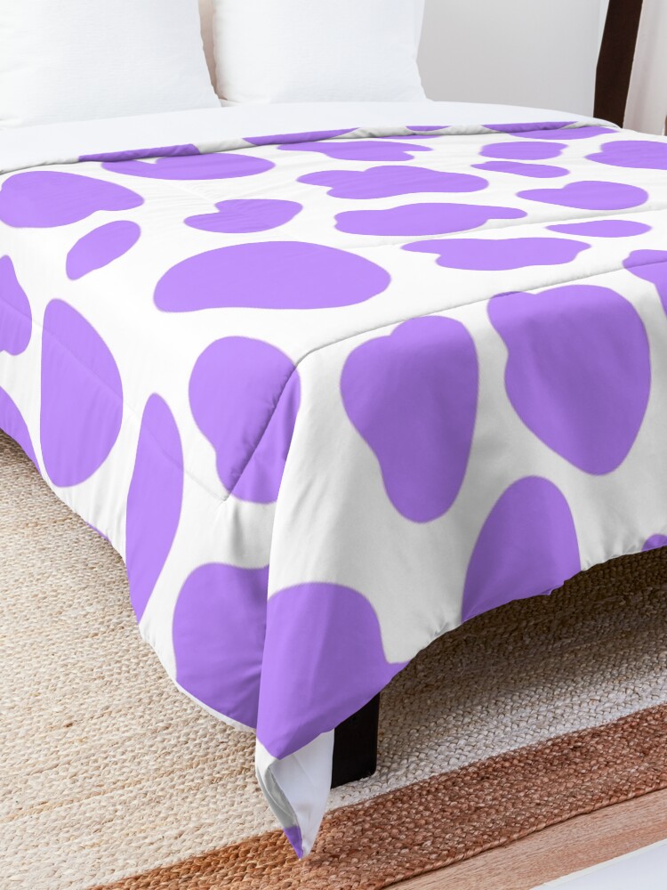 Alternate view of Purple Cow Hide Print Pattern Comforter
