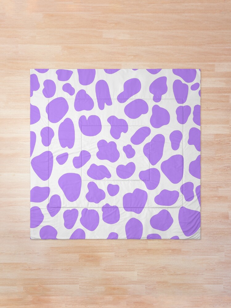 Alternate view of Purple Cow Hide Print Pattern Comforter