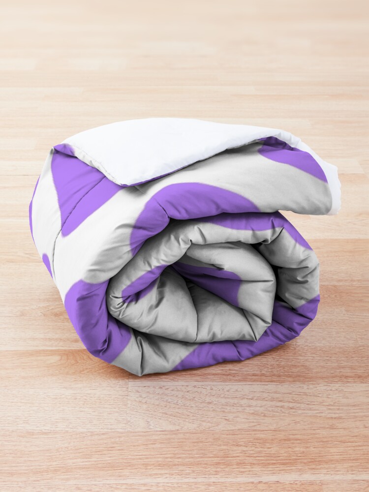 Alternate view of Purple Cow Hide Print Pattern Comforter