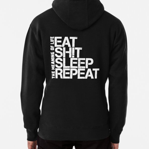 "The Meaning of Life (white)" Pullover Hoodie for Sale by chuckirina