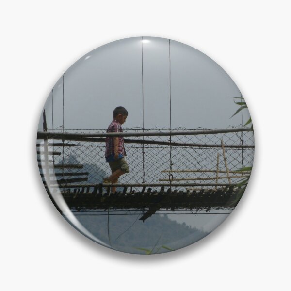 Item preview, Boy on Jungle Bamboo Suspension Bridge, Arunachal Pradesh, India designed and sold by worldways.
