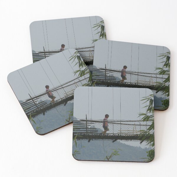 Item preview, Boy on Jungle Bamboo Suspension Bridge, Arunachal Pradesh, India designed and sold by worldways.